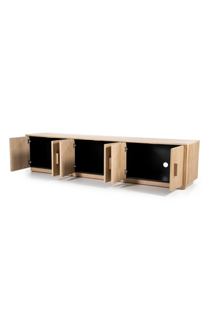 Oak Fluted 6-Door TV Cabinet | Eleonora Rosenborg | OROA.com