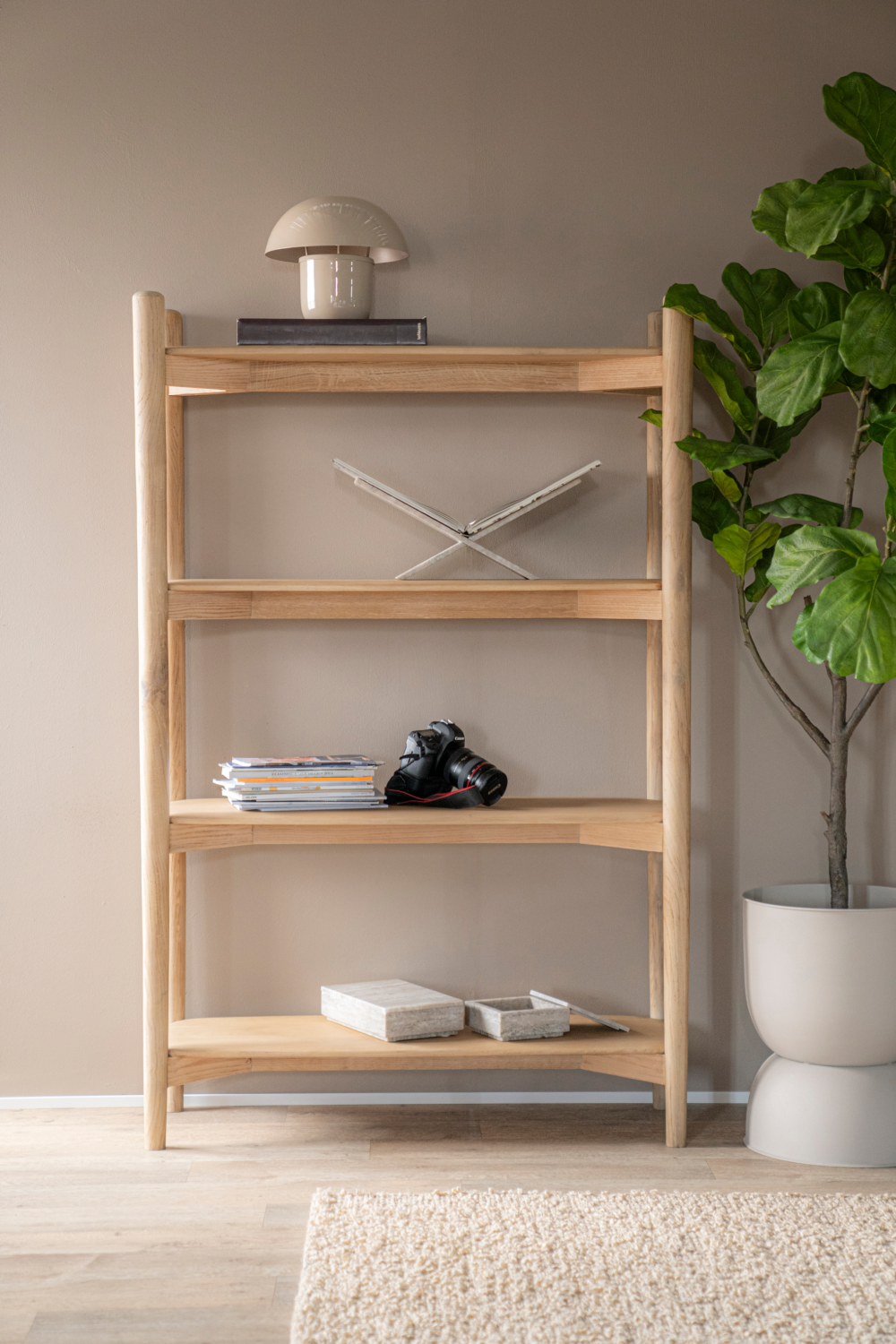 Oak Ladder Wall Cabinet | Eleonora Selbu | OROA.com