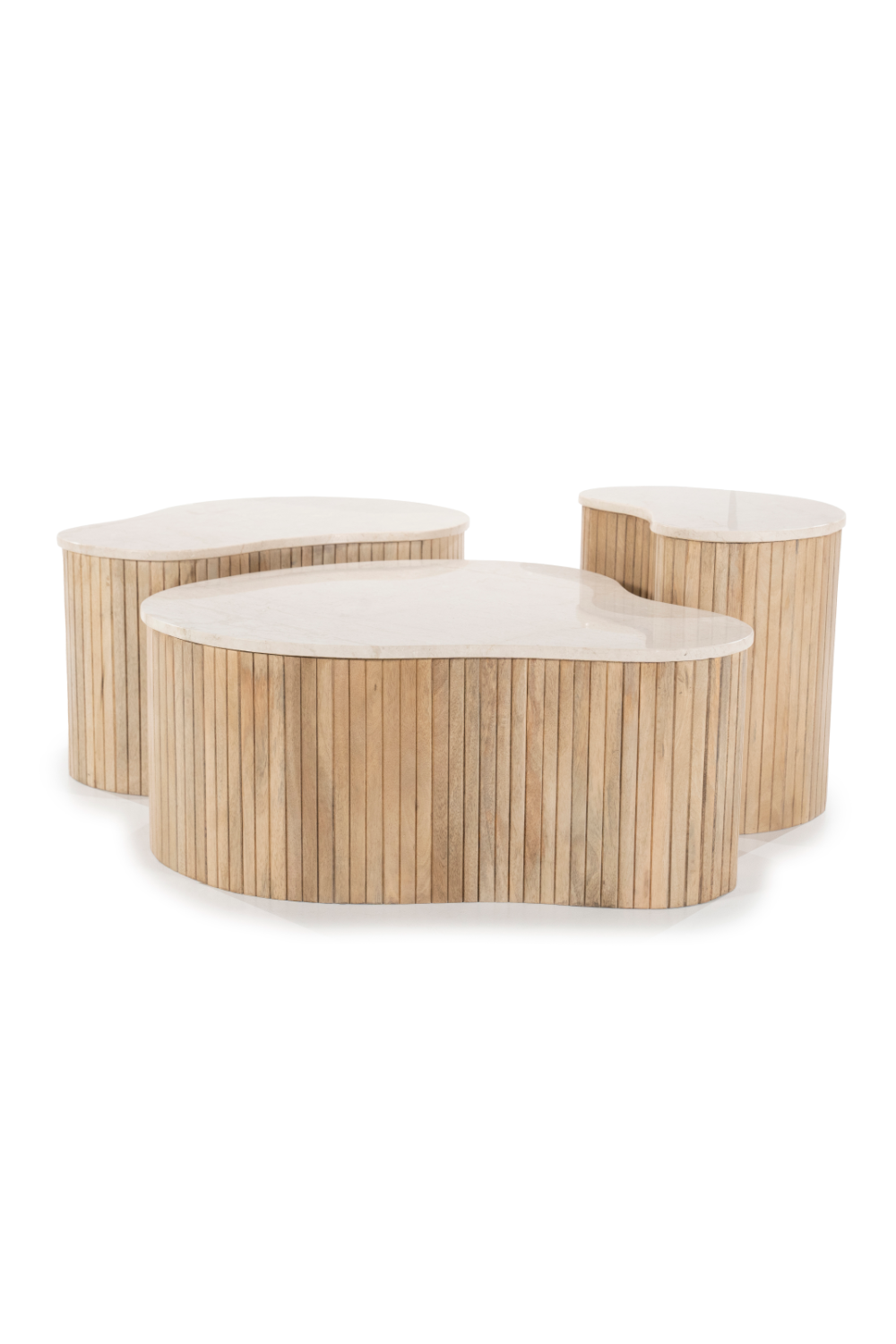 Fluted Mango Coffee Table S | Eleonora Kira | OROA.com