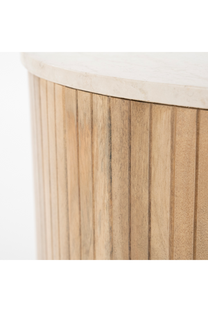 Fluted Mango Coffee Table S | Eleonora Kira | OROA.com