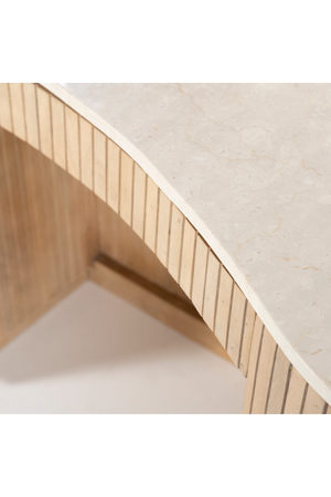 Organic Shape Marble Desk | Eleonora Kira | OROA.com