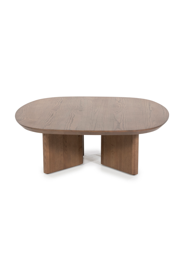 Brown Varnished Oak Coffee Table | Eleonora Stef | OROA.com