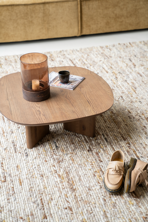 Brown Varnished Oak Coffee Table | Eleonora Stef | OROA.com