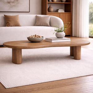   Bean Shape Oak Coffee Table | Oroa.com