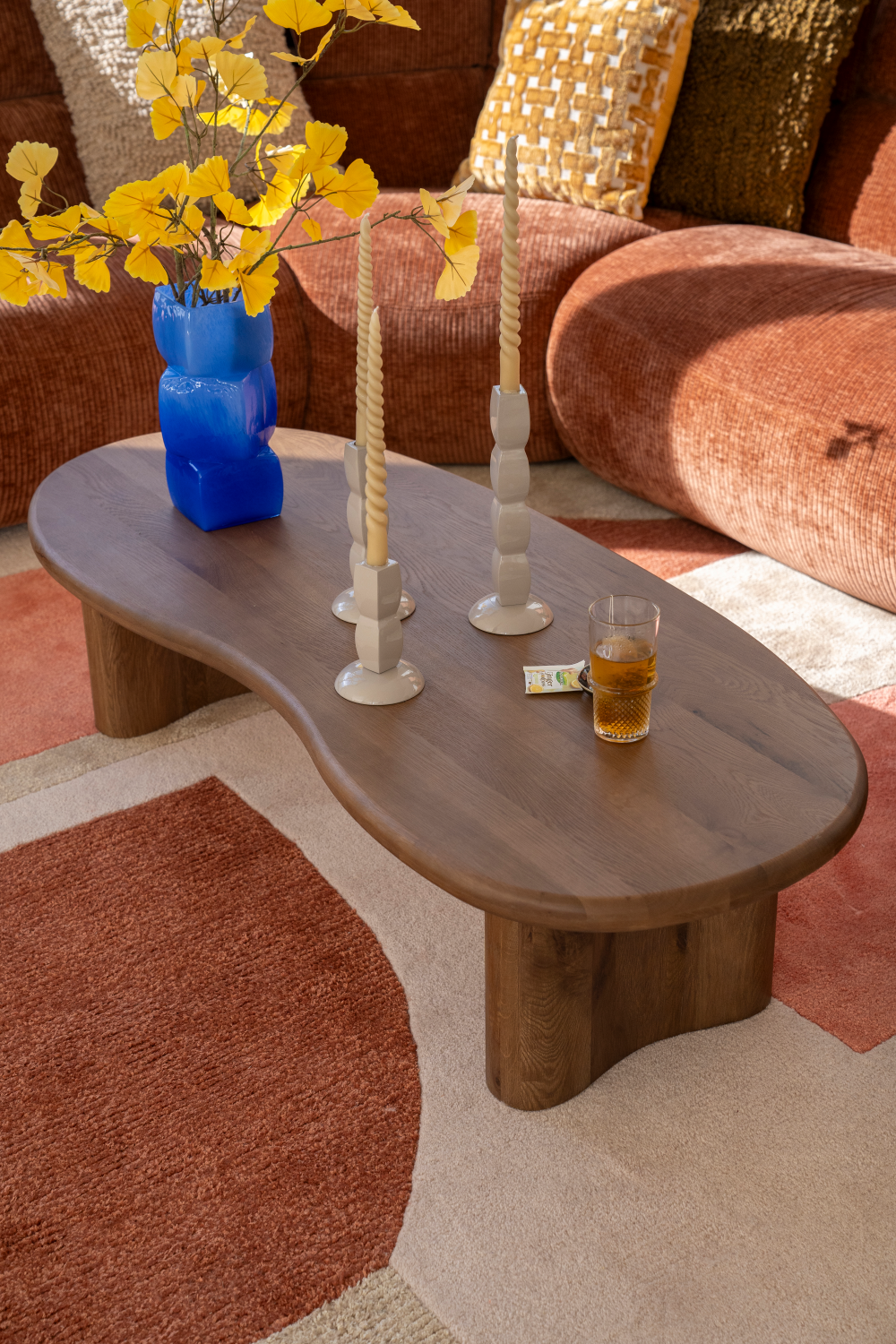 Bean Shape Oak Coffee Table | Eleonora Josh | OROA.com