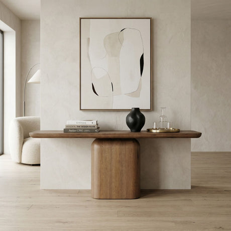 Central-Based Oak Console Table | Eleonora Leon