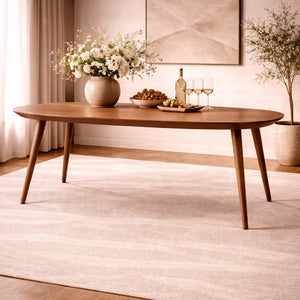  Lacquered Oak Oval Dining Table | Oroa.com