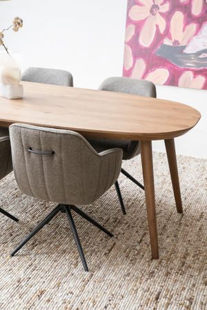 Lacquered Oak Oval Dining Table | Eleonora Elijah | OROA.com