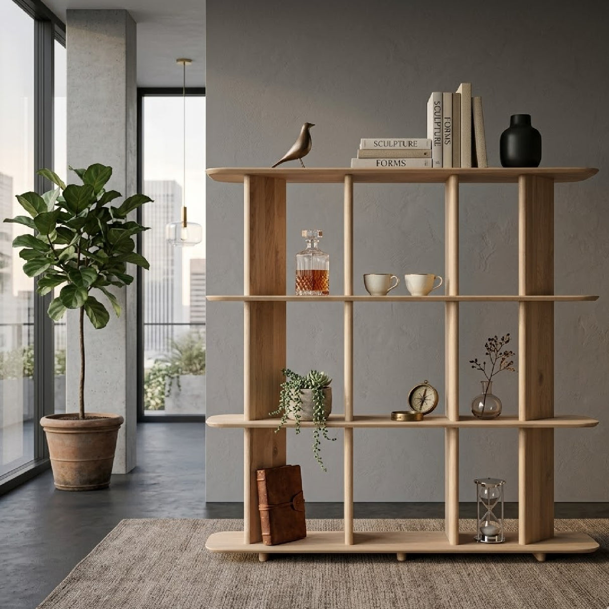   Oak Shelf Wall Cabinet | Oroa.com