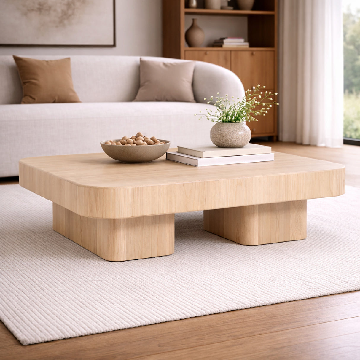   Square Oak Coffee Table | Oroa.com
