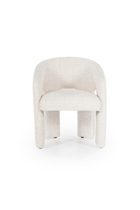 Curved Back Lounge Dining Chair | Eleonora Hamilton | OROA.com