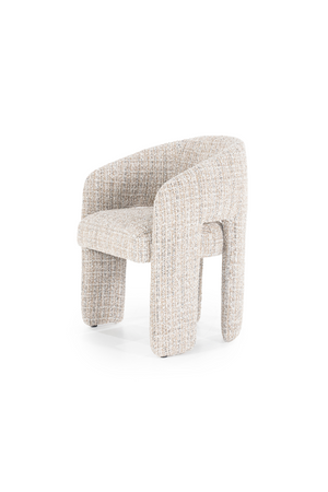 Curved Back Lounge Dining Chair | Eleonora Hamilton | OROA.com
