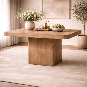   Square Oak Dining Table | Oroa.com