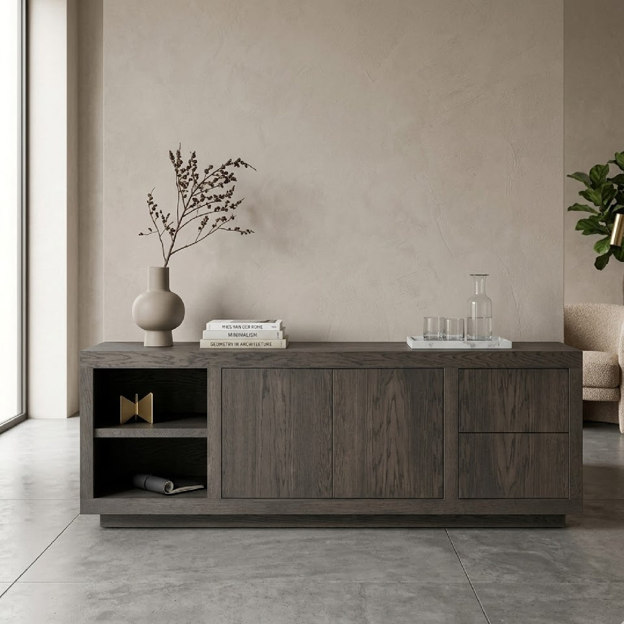   Oak 2-Door Sideboard | Oroa.com