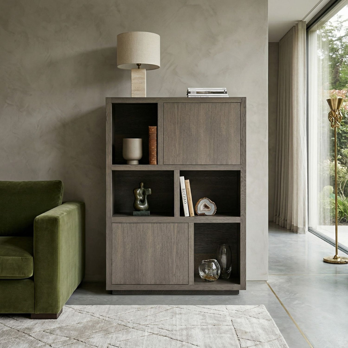  Brown Oak Cabinet | Oroa.com