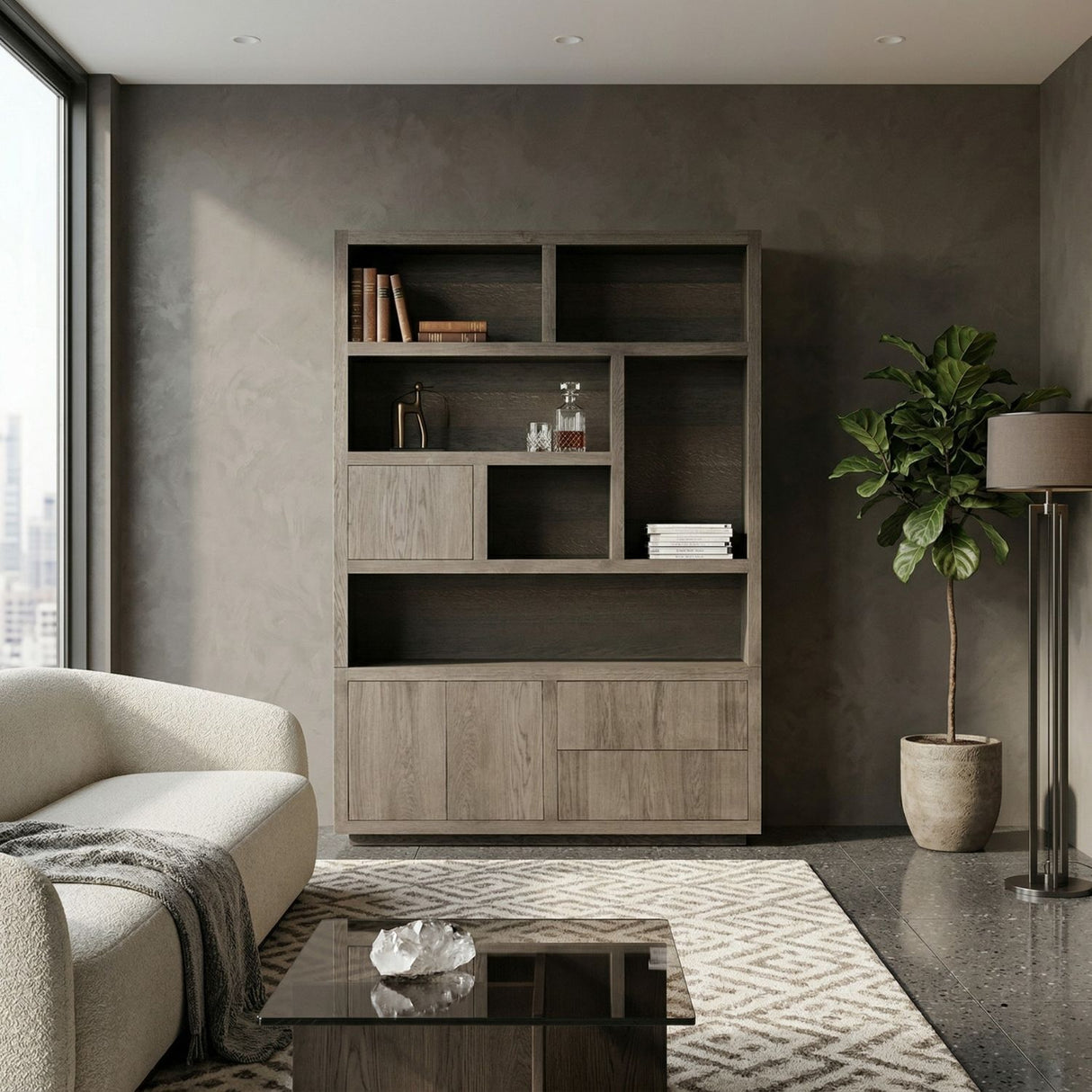  Brown Oak Cabinet | Oroa.com