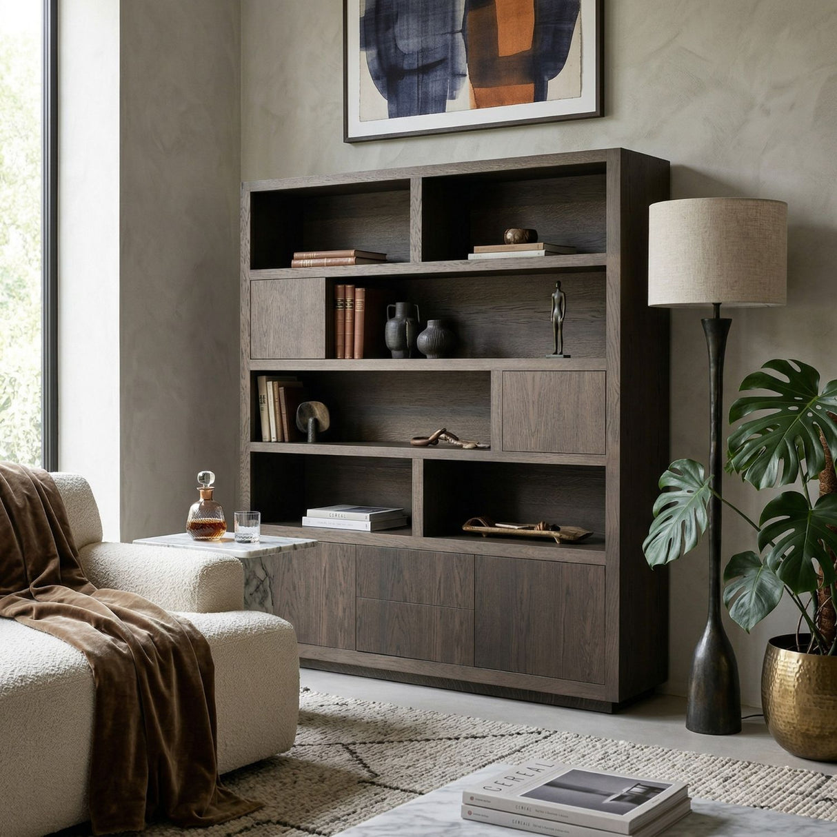   Brown Oak Cabinet | Oroa.com