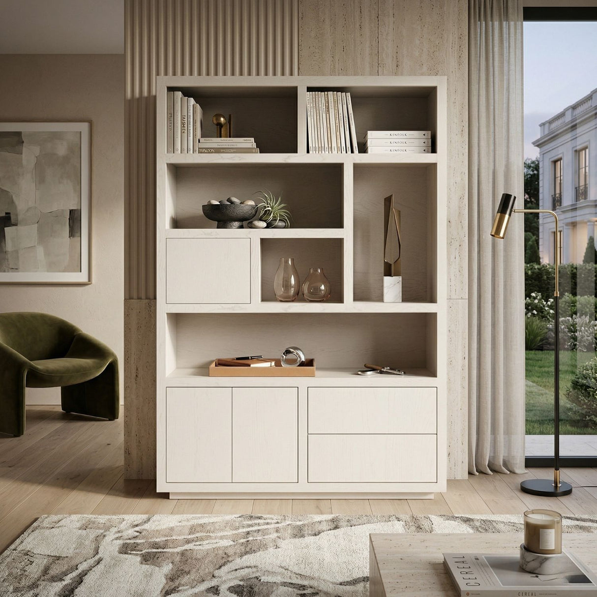   Taupe Oak Cabinet | Oroa.com