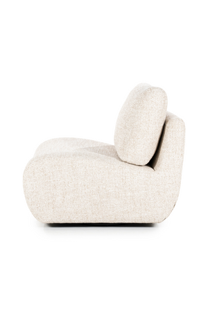 Fabric Upholstered Swivel Lounge Chair | Eleonora Lucia | OROA.com