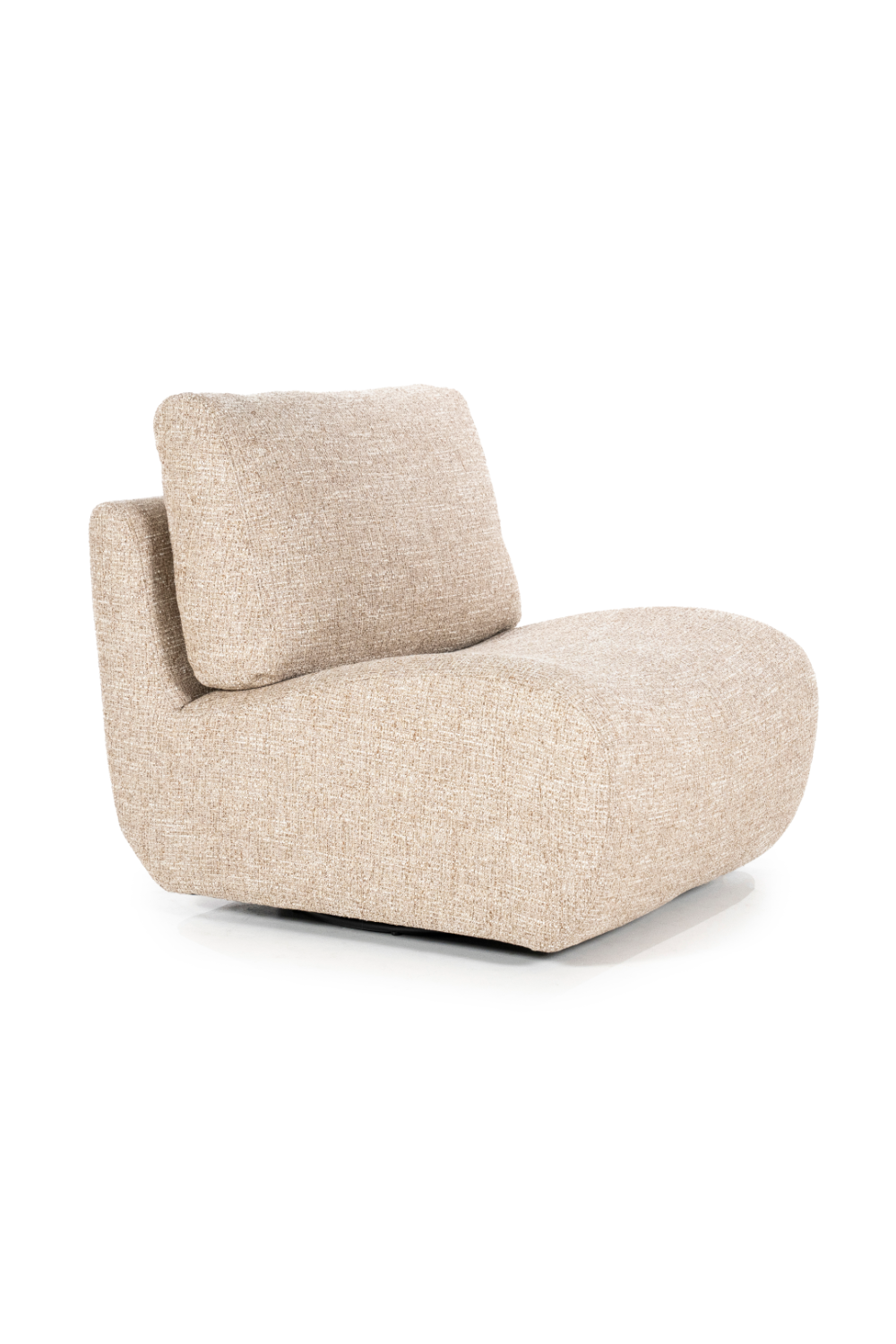 Fabric Upholstered Swivel Lounge Chair | Eleonora Lucia | OROA.com