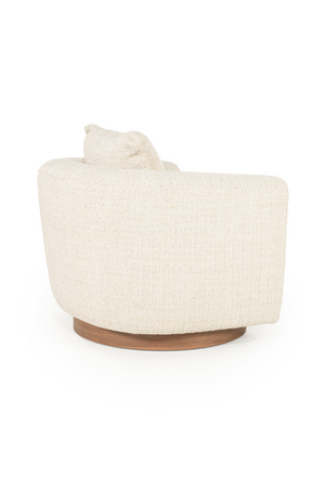 Curved Back Swivel Accent Chair | Eleonora Jordan | OROA.com