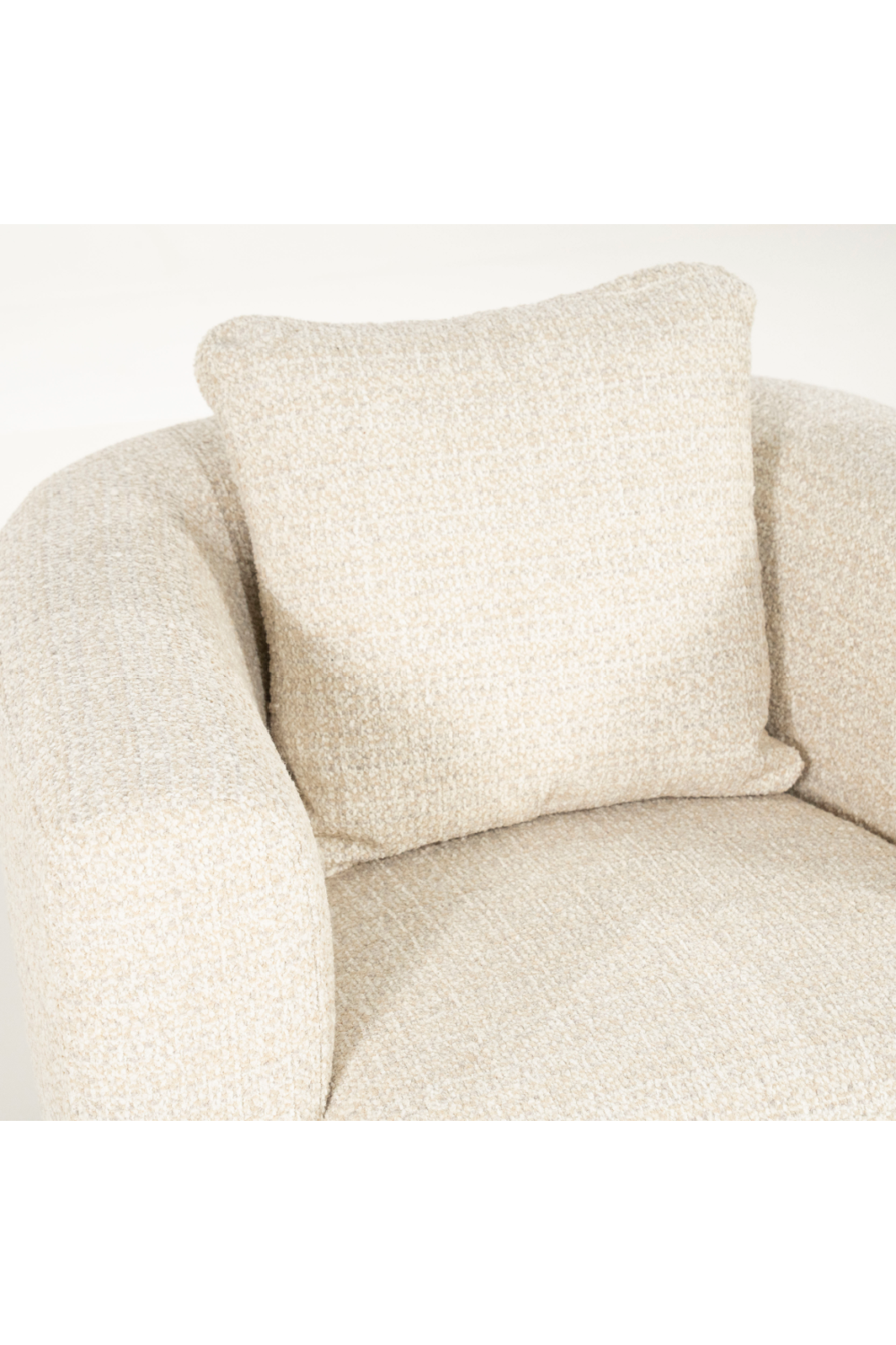 Curved Back Swivel Accent Chair | Eleonora Jordan | OROA.com
