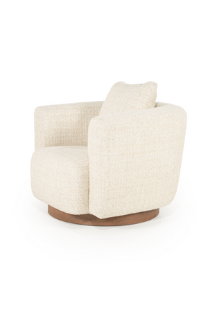 Curved Back Swivel Accent Chair | Eleonora Jordan | OROA.com