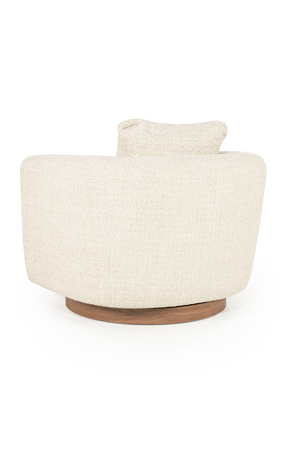 Curved Back Swivel Accent Chair | Eleonora Jordan | OROA.com