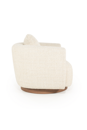 Curved Back Swivel Accent Chair | Eleonora Jordan | OROA.com