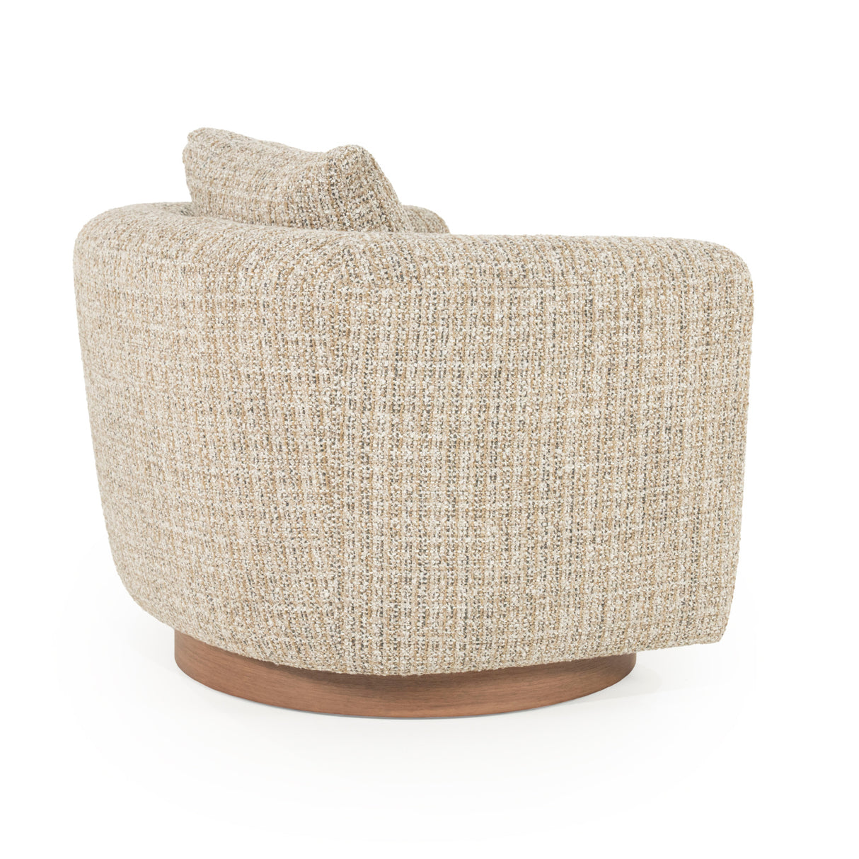   Curved Back Swivel Accent Chair | Oroa.com
