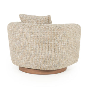   Curved Back Swivel Accent Chair | Oroa.com
