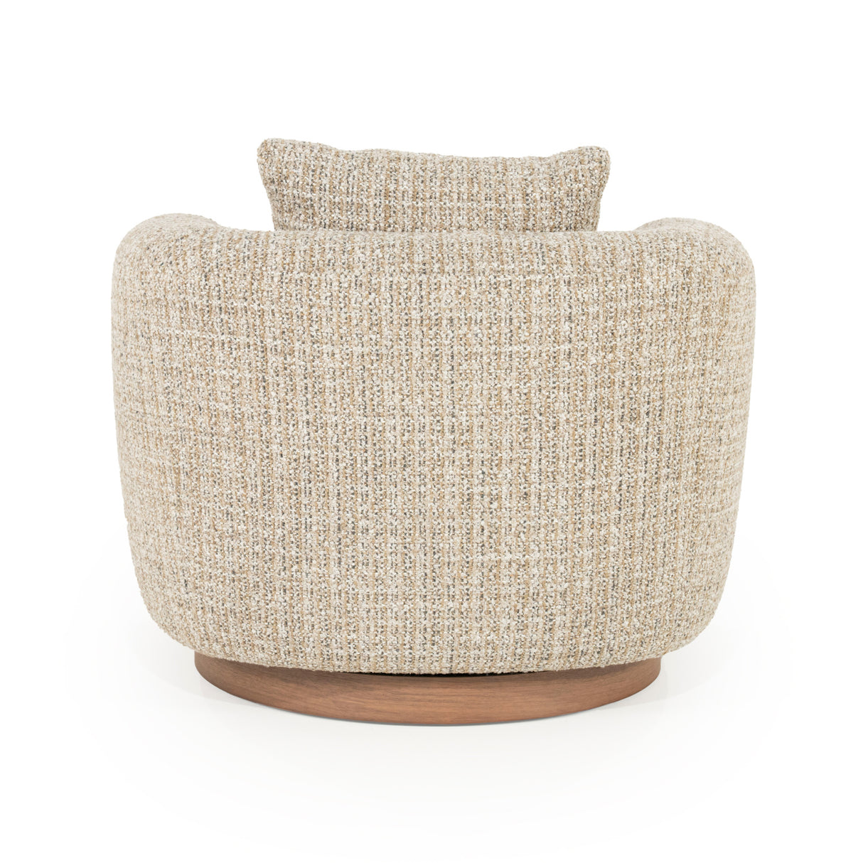   Curved Back Swivel Accent Chair | Oroa.com