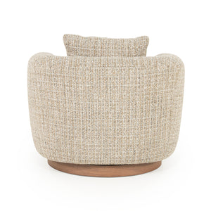   Curved Back Swivel Accent Chair | Oroa.com