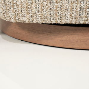   Curved Back Swivel Accent Chair | Oroa.com