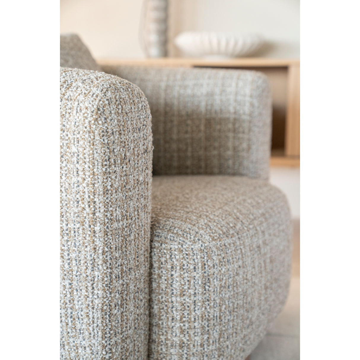   Curved Back Swivel Accent Chair | Oroa.com
