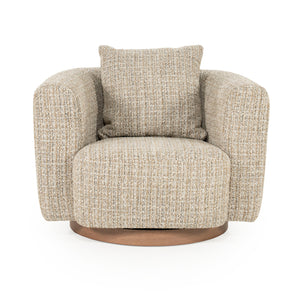   Curved Back Swivel Accent Chair | Oroa.com