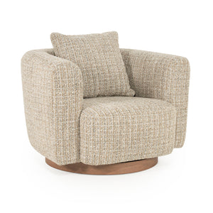   Curved Back Swivel Accent Chair | Oroa.com