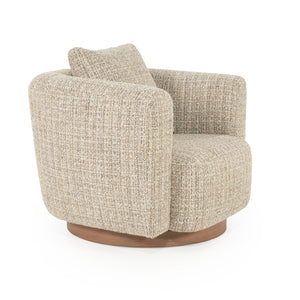   Curved Back Swivel Accent Chair | Oroa.com