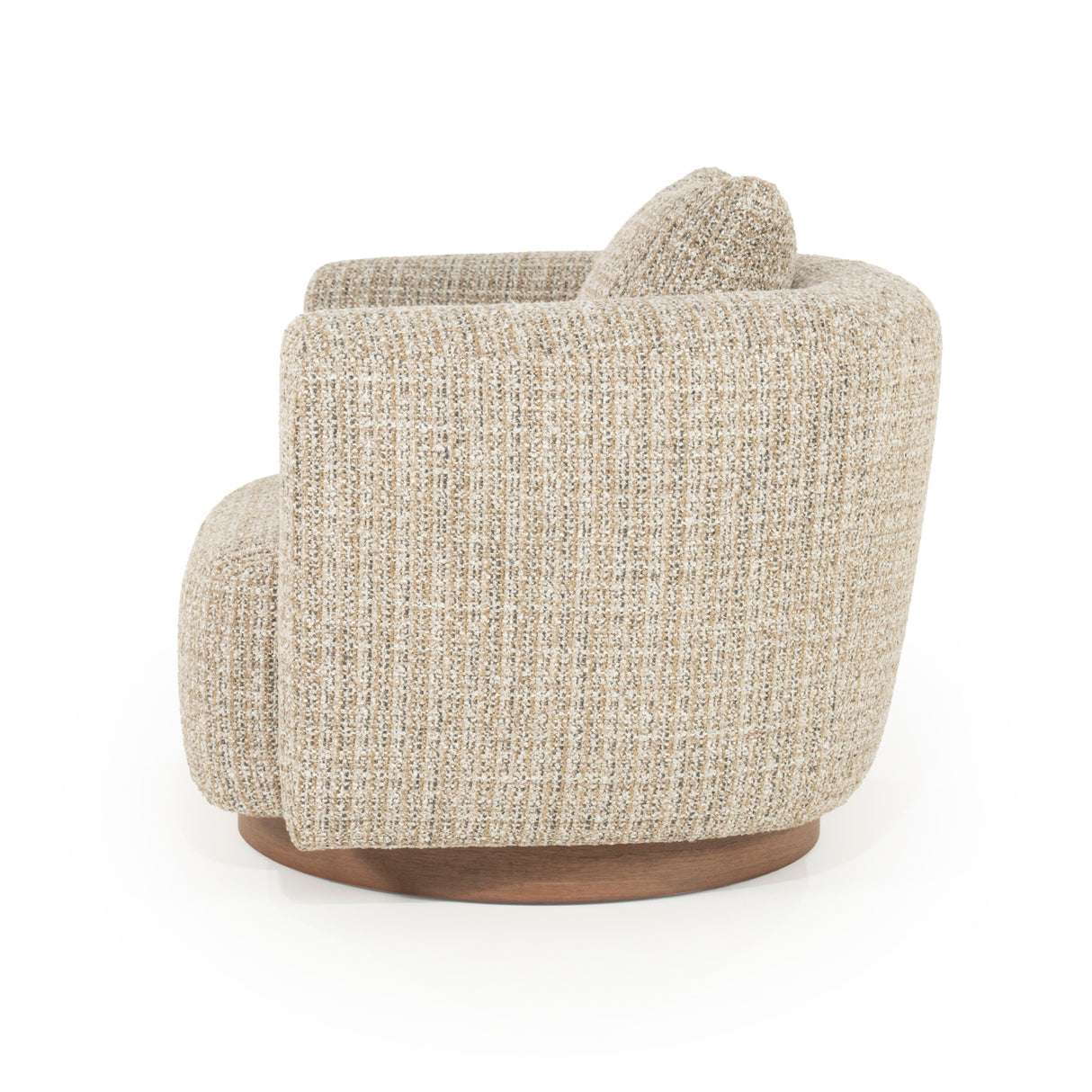   Curved Back Swivel Accent Chair | Oroa.com