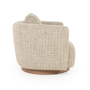   Curved Back Swivel Accent Chair | Oroa.com