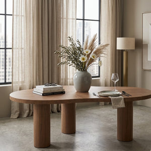   Organic-Shaped Walnut Dining Table | Oroa.com