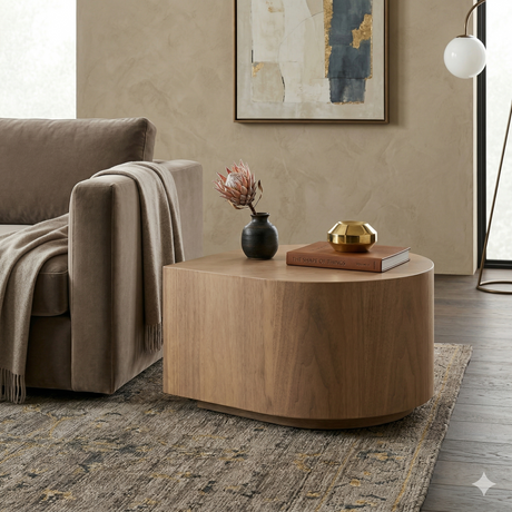   Lacquered Walnut Side Table | Oroa.com