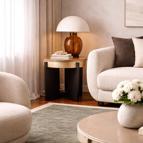   Modern European furniture - Shell Painting Side Table - www.oroa.com | Oroa.com
