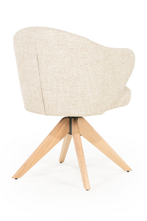 Oak Base Swivel Armchair | Eleonora Connor | OROA.com