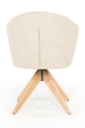 Oak Base Swivel Armchair | Eleonora Connor | OROA.com