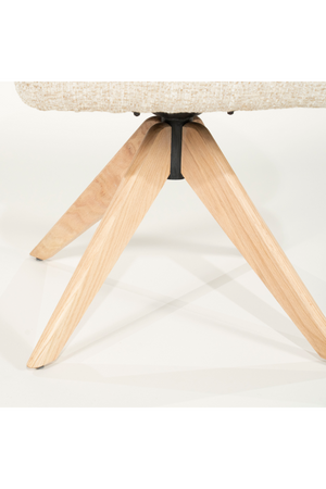 Oak Base Swivel Armchair | Eleonora Connor | OROA.com