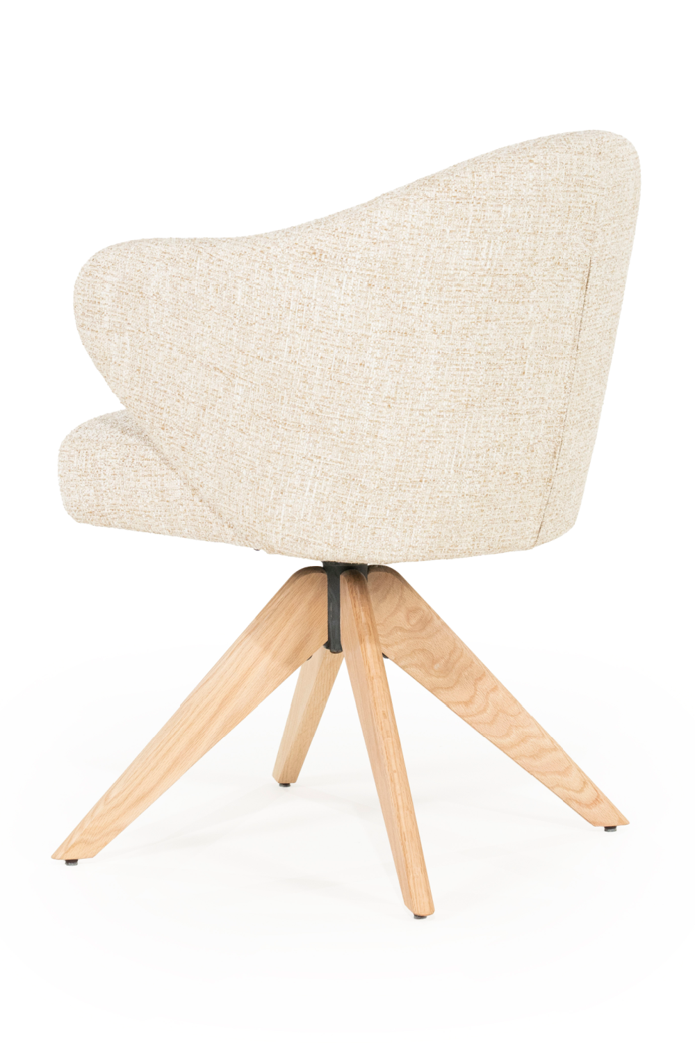 Oak Base Swivel Armchair | Eleonora Connor | OROA.com