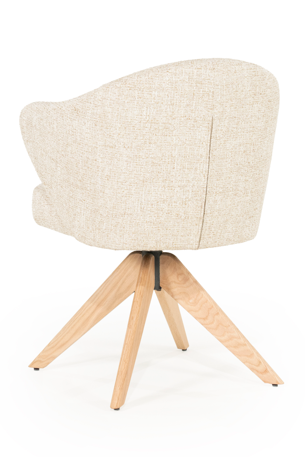 Oak Base Swivel Armchair | Eleonora Connor | OROA.com