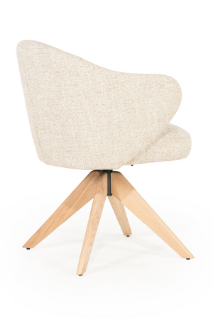 Oak Base Swivel Armchair | Eleonora Connor | OROA.com
