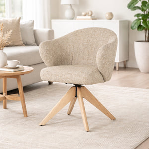   Oak Base Swivel Armchair | Oroa.com